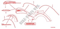 EMBLEEM/STREEP (VTX1800R/S/T/N'06) voor Honda VTX 1800 R Silver crankcase 2006