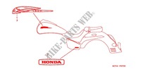 EMBLEEM/STREEP  voor Honda VTX 1800 RETRO CAST 2002