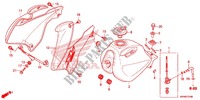 BRANDSTOF TANK voor Honda XR 125, Kick starter only -DK- 2012