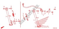 HOOFD STANDAARD/REMPEDAAL voor Honda XR 125, Kick starter only -DK- 2012