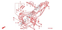 FRAME CHASSIS (XL125V1/2/3/4/5/6) voor Honda 125 VARADERO série limité 2004