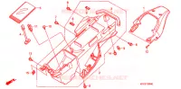 ACHTER STROOMLIJNKAP voor Honda 125 VARADERO LIMITED 2005