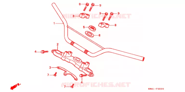 HENDEL PIJP/BOVENSTE BRUG (2) Honda MOTO 100 XR 1990  XR100RL