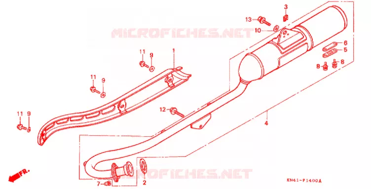UITLAATDEMPER(2) Honda MOTO 100 XR 1996  XR100RT