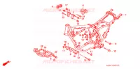 FRAME CHASSIS voor Honda XR 250 L 1992