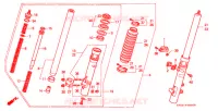 VOOR VORK voor Honda XR 250 L 1996