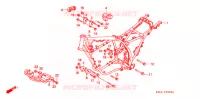 FRAME CHASSIS voor Honda XR 250 L 1996