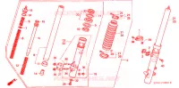 VOOR VORK voor Honda XR 250 L 1996