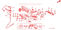 COMBINATIEMETER (1) voor Honda XR 250 With speed warning light 1997