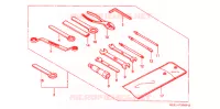 GEREEDSCHAP/ACCUVAK voor Honda XR 250 With speed warning light 1997