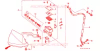 VOORREM HOOFDCILINDER voor Honda XR 250 With speed warning light 1997