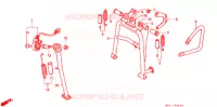 HOOFD STANDAARD/REMPEDAAL voor Honda AFRICA TWIN 750 1993
