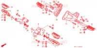 OPSTAP/PEDAAL voor Honda AFRICA TWIN 750 1993