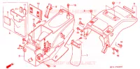 ACHTER STROOMLIJNKAP voor Honda AFRICA TWIN 750 1999