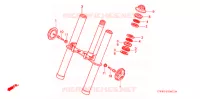 VOOR VORK voor Honda Z 50 R 1999