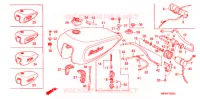 BRANDSTOF TANK voor Honda VT 1100 SHADOW 1989