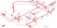 HOOFD STANDAARD/REMPEDAAL voor Honda VT 1100 SHADOW 1989