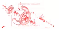 VOOR WIEL voor Honda VT 1100 SHADOW 1989