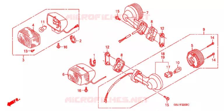 KNIPPERLICHT(2) Honda SCOOTER 50 C50 2004  C50BND2_J