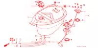 BRANDSTOF TANK voor Honda CG 125 FAN KICK 2009