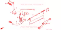 PEDAAL/KICKSTARTER ARM voor Honda CG 125 FAN KICK 2009