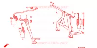 HOOFD STANDAARD/REMPEDAAL voor Honda CB 1000 BIG ONE 1994