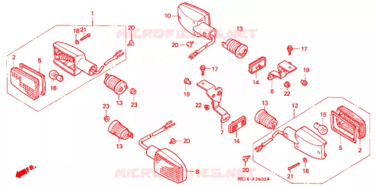 KNIPPERLICHT(2) Honda MOTO 1000 CB 1994  CB1000FR