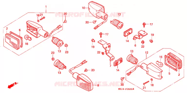 KNIPPERLICHT(2) Honda MOTO 1000 CB 1994  CB1000FR