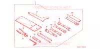GEREEDSCHAP/ACCUVAK voor Honda CBR 250 RR Without speed warning light 1994