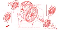 VOOR WIEL voor Honda CBR 250 RR Without speed warning light 1994