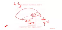 VOORSPATBORD voor Honda CBR 250 RR Without speed warning light 1994