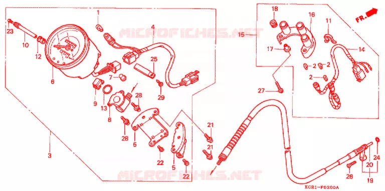 COMBINATIEMETER Honda MOTO 250 MAGNA 2001  VT250C1