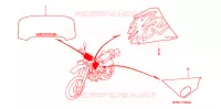 EMBLEEM/STREEP ('96) voor Honda XR 650 L 1996