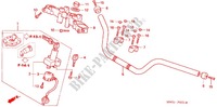 HENDEL PIJP/BOVENSTE BRUG/ STURING STANG (CB750F2N/T/1) voor Honda CB 750 BLACK 2001