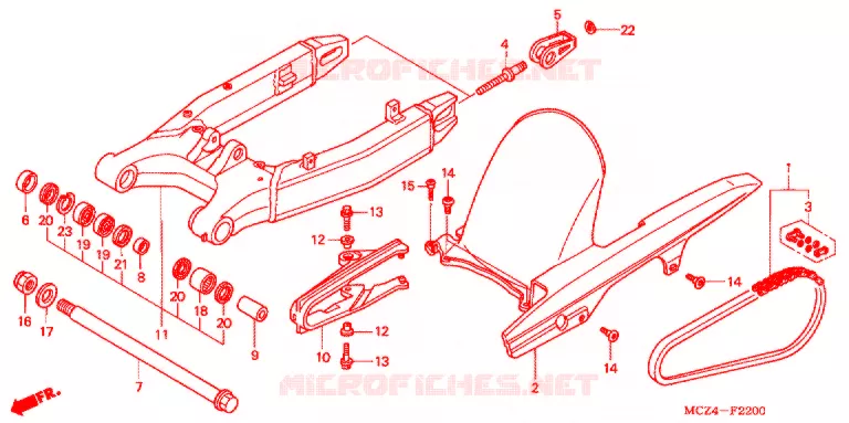 ZWAAI-ARM/KETTINGKAST Honda MOTO 900 HORNET 2006  CB900F6_A