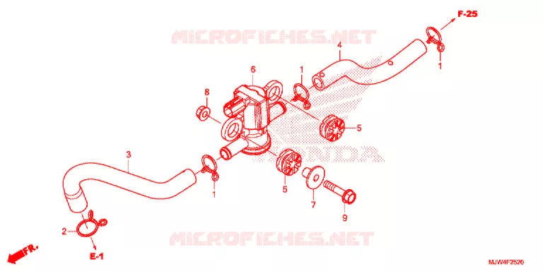 LUCHTINJECTIE SOLENOIDEKLEP Honda MOTO 500 CB 2016  CB500XG