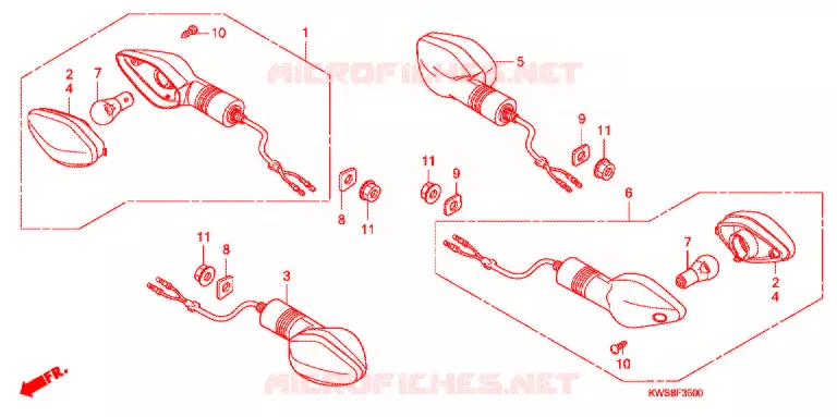 KNIPPERLICHT(2) Honda MOTO 110 CB 2014  CBF110ME