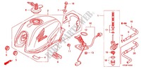 BENZINE TANK (1) voor Honda CBF 125 STUNNER Front brake drum 2011