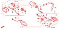 KNIPPERLICHT (1) voor Honda CBF 125 MC STUNNER Front brake disk 2011