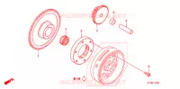 START KOPPELING  voor Honda CBF 125 MC STUNNER Front brake disk 2011