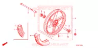 VOORWIEL (3) voor Honda CBF 125 MC STUNNER Front brake disk 2011