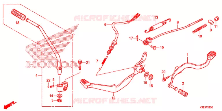 PEDAAL Honda MOTO 160 CBF 2017  CBF160H