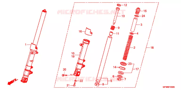 VOOR VORK Honda MOTO 400 CB 2014  CB400ADE