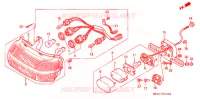 ACHTERLICHT(2) voor Honda HURRICANE 1000 CBR 1990