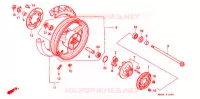 ACHTER WIEL voor Honda HURRICANE 1000 CBR 1990