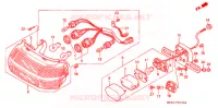 ACHTERLICHT(2) voor Honda HURRICANE 1000 CBR 1990