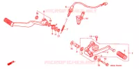 OPSTAP/PEDAAL voor Honda HURRICANE 1000 CBR 1990