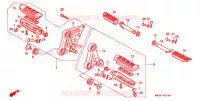 OPSTAP/PEDAAL voor Honda HURRICANE 1000 CBR 1990