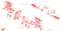 OPSTAP/KICKARM/ WISSEL PEDAAL voor Honda CBR 1000 F 1994