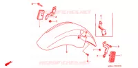 VOORSPATBORD voor Honda CBR 1000 F 1994